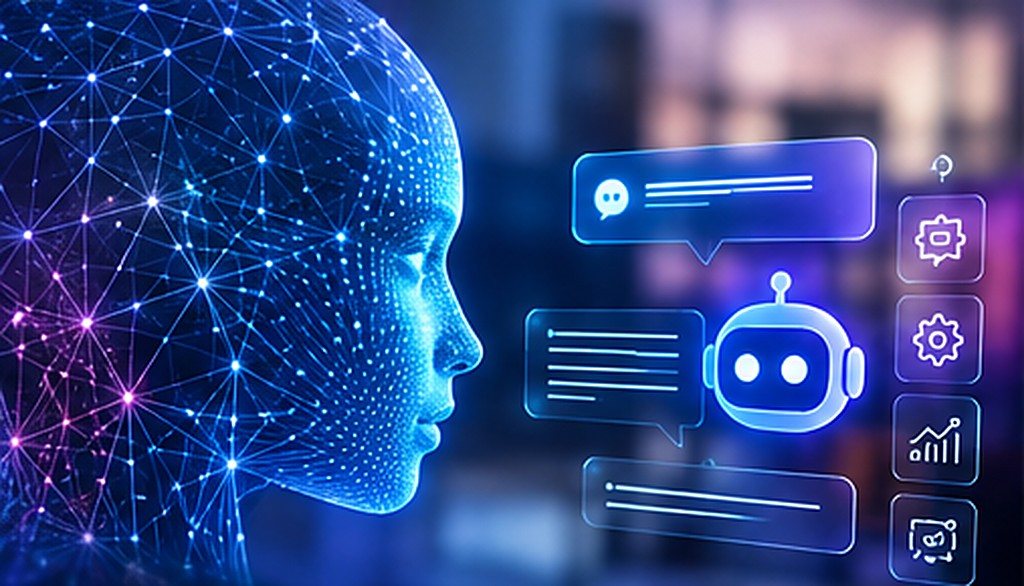 Visage numérique et assistant IA conversationnel